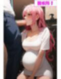 【着衣セックス特集】『ピンク髪のボテ腹妊婦』お家プレイで中出し（494枚）