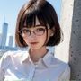 眼鏡×爆乳の彼女に激しくギャップ萌え