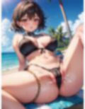 プライベートビーチでお母さんと二人きりのCG集
