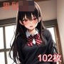 黒髪JKのえちえちイラスト集-騎〇位編