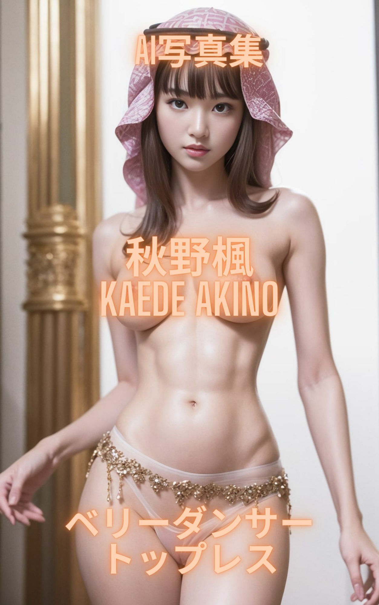 AI写真集 秋野楓 Kaede Akino ベリーダンサートップレス 画像1