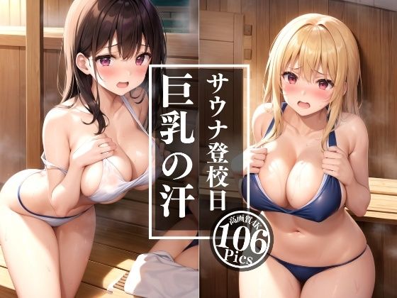 巨乳の汗〜今日はサウナ登校日_1