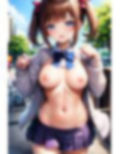 110枚 おっぱい丸出し制服JKコス