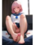 【足コキ特集】ふたなりのコスプレ女装男子の足にぶっかけ！〈500枚〉