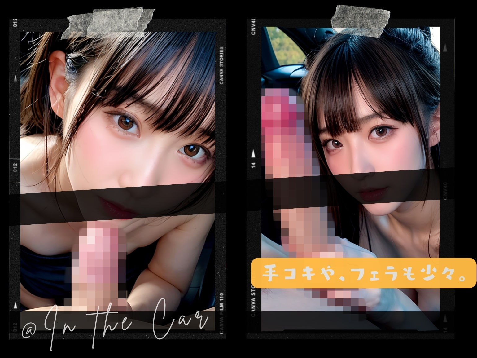 おちんちん美少女 - ふたなり美女とビンビン車内デート 画像5