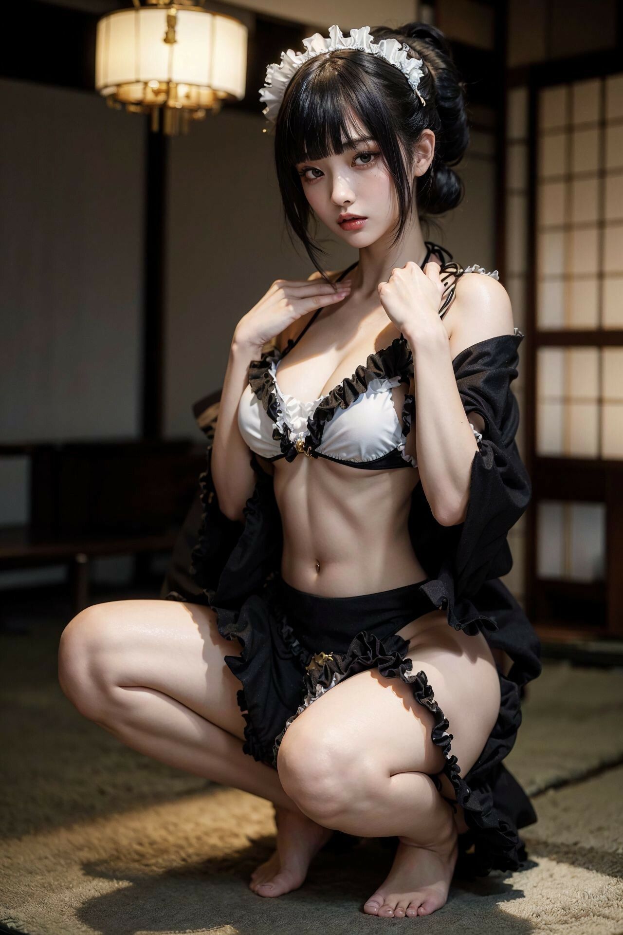 着物xメイドxビキニ 画像8