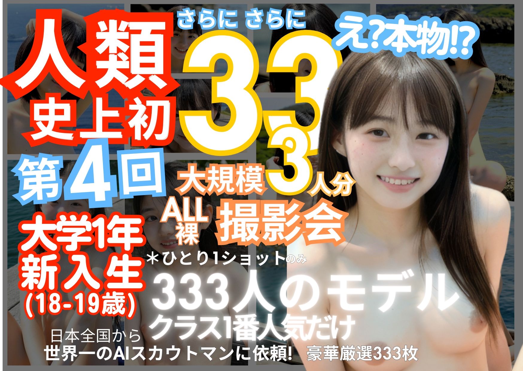 「人類史上初！前代未聞の333人！大学1年新入生18歳と19歳！ 第4弾「クラスで1番の女の子の裸だけが拝める」Xデー到来！！」_9