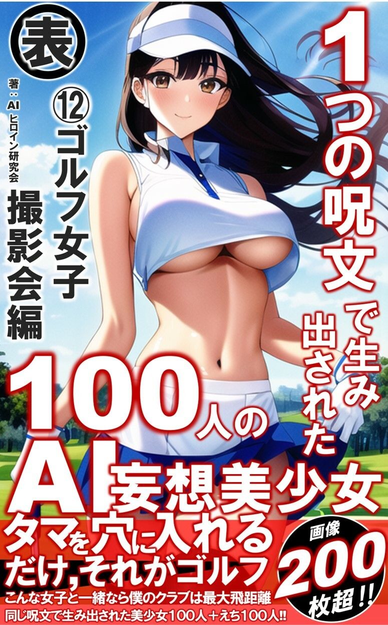 1つの呪文で生み出された100人のAI妄想美少女-12【表:ゴルフ女子撮影会編】_2