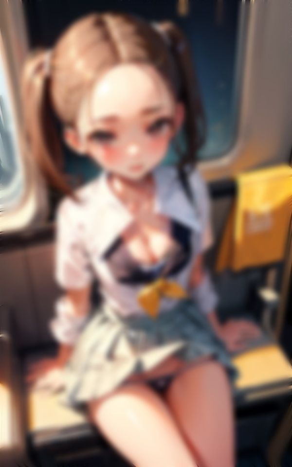 電車でパンチラ挑発しちゃった 画像2