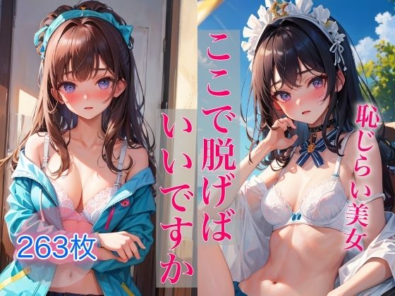 ここで脱げばいいですか 〜そそる恥じらい美女の下着姿〜_1