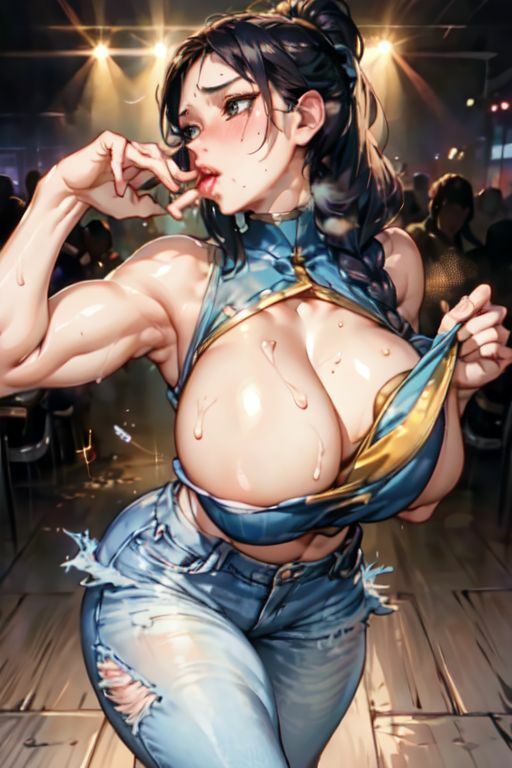 爆乳AIオフショルダードレス18