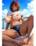 【足コキ特集】ムチムチ美女のぽっちゃりお腹にぶっかける！（500枚）