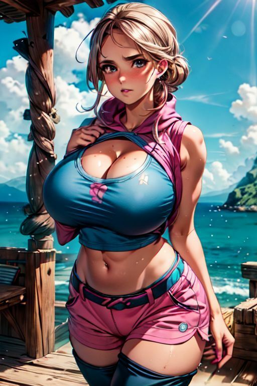 サンプル画像5:爆乳AIスポーツブラ1(AI出版) [d_346612]