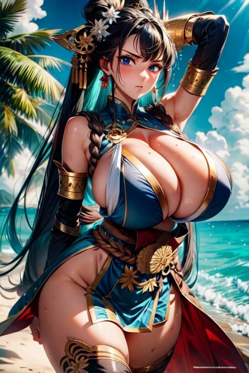 サンプル画像2:爆乳AIファンタジー1(AI出版) [d_346625]