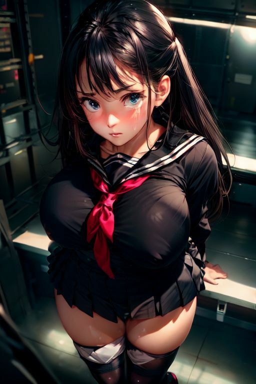 サンプル画像3:爆乳AIセーラー服1(AI出版) [d_346628]