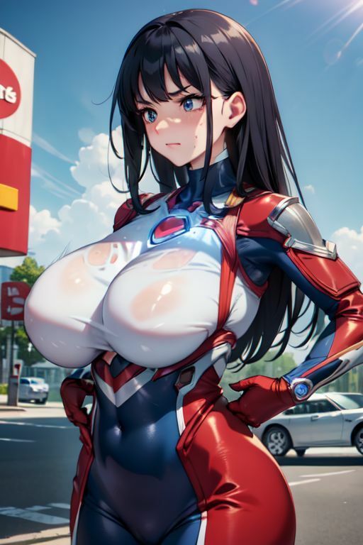 サンプル画像5:爆乳AIウルトラ娘1(AI出版) [d_346649]