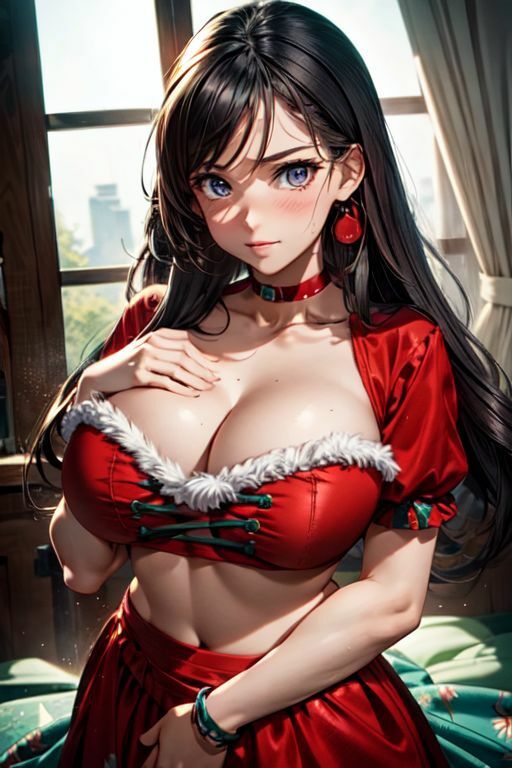 サンプル画像4:爆乳AIサンタコス1(AI出版) [d_346653]