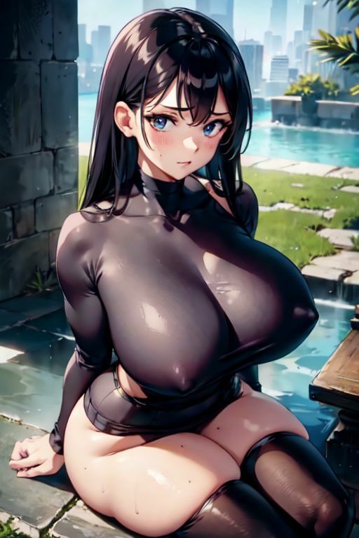 サンプル画像2:爆乳AIヴァージンキラーセーター1(AI出版) [d_346668]