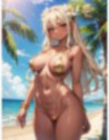 オタクに優しいギャルな彼女（実は処女）と海に来たCG集