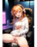 【オレンジ髪ゲーマー女子校生】緊縛拘束され強●高圧中出し