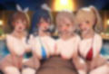複数プレイができる混浴温泉スパで水着のまま中出し！巨乳美女と乱交しホーダイ