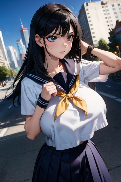 サンプル画像4:爆乳AIセーラー学園1(AI出版) [d_352042]