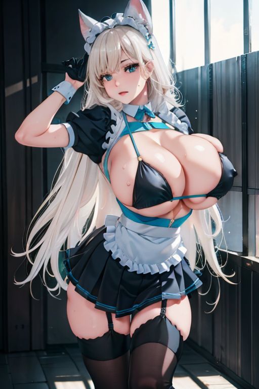 サンプル画像1:爆乳AIメイドガールフレンド1(AI出版) [d_352069]