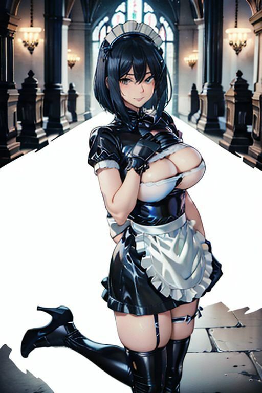 サンプル画像1:爆乳AIメイドフレンド1(AI出版) [d_352079]