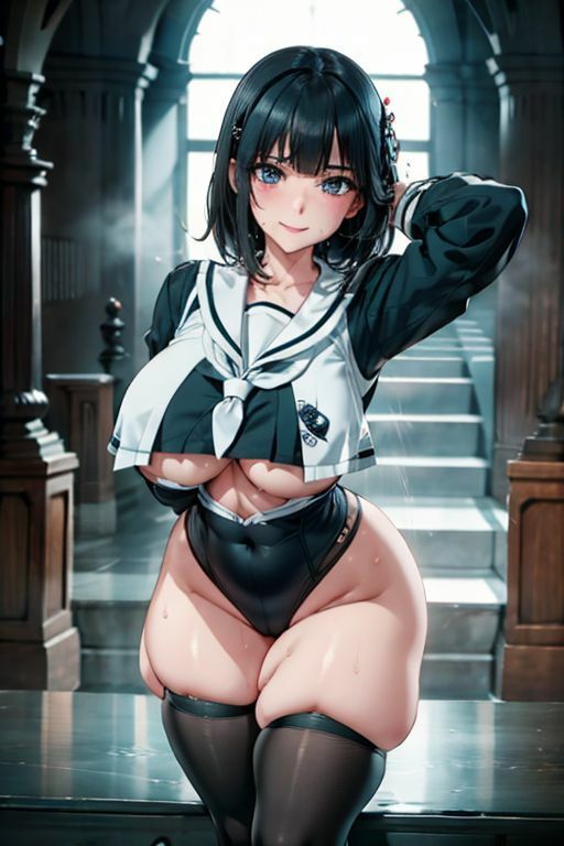 サンプル画像1:爆乳AIスイミングレッスン1(AI出版) [d_352089]