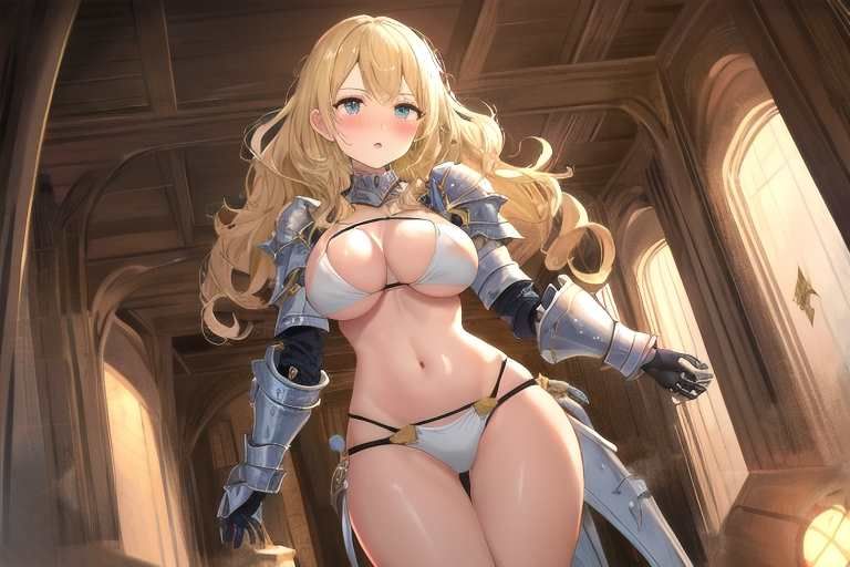 【微エロ】フェチコレVol.16 ビキニアーマー姿の金髪女戦士コレクション（ローアングル・拘束・敗北など）【圧巻の総枚数1043枚！】 画像7