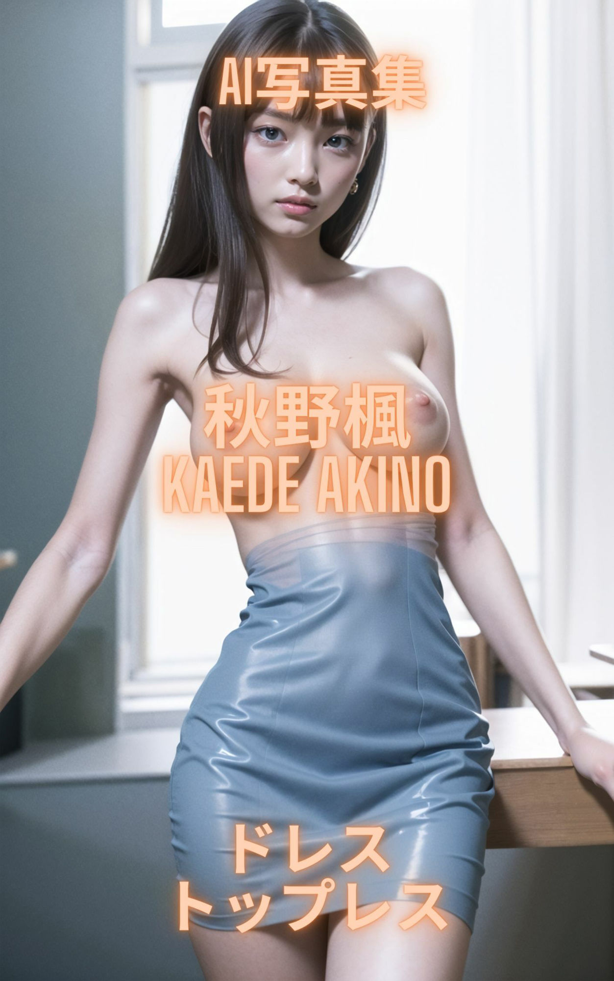 AI写真集 秋野楓 Kaede Akino ドレストップレス 画像2