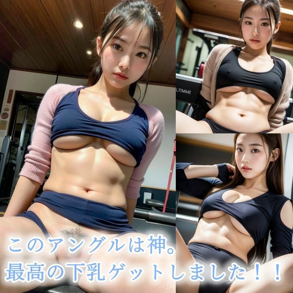 【素人美乳】ジムで見つけた可愛いこちゃん〜最高の下乳ありがとう〜【121p】 画像1