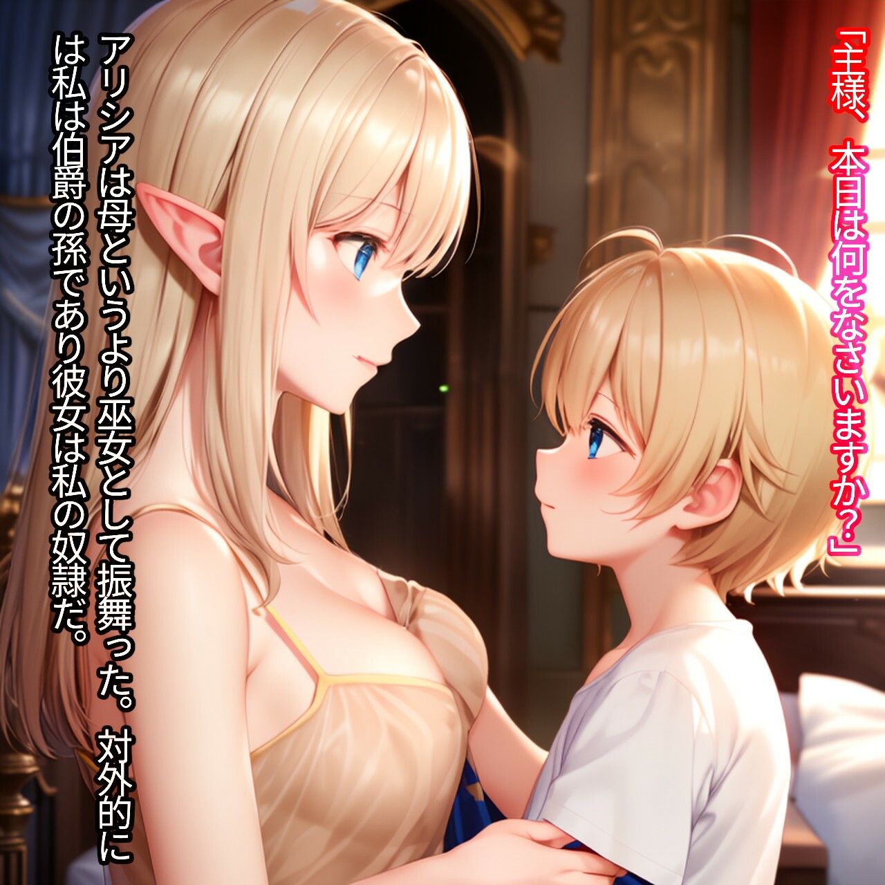 エルフ巫女の神様受胎 画像4