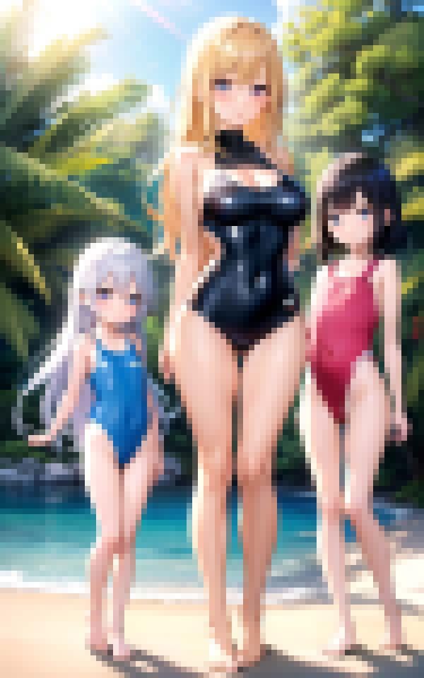 夏のプールで逆ナンされまり？ 画像5