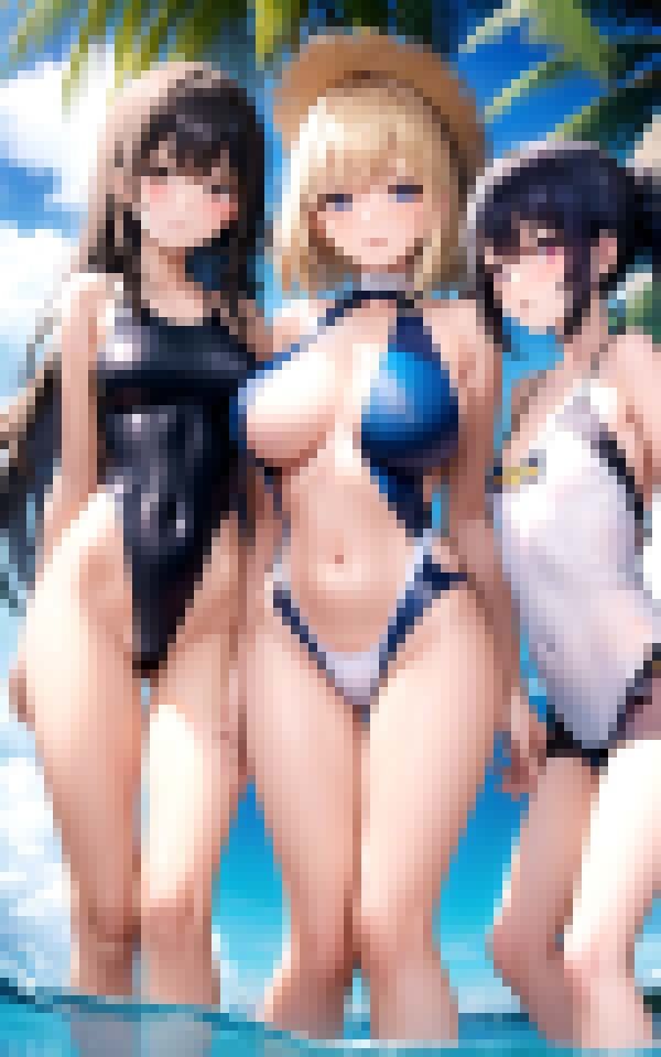 夏のプールで逆ナンされまり？_8