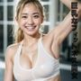 AI美女スライドショー 笑顔がいいフィットネス美女