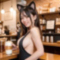猫耳カフェ店員（セリフなし AI画像集）
