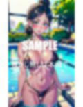 プールで桃尻をいやらしぃ〜く見せつけてくる水着美熟女たちバックが好きなの 画像9