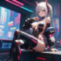 サイバーパンク風美少女さん 画像1
