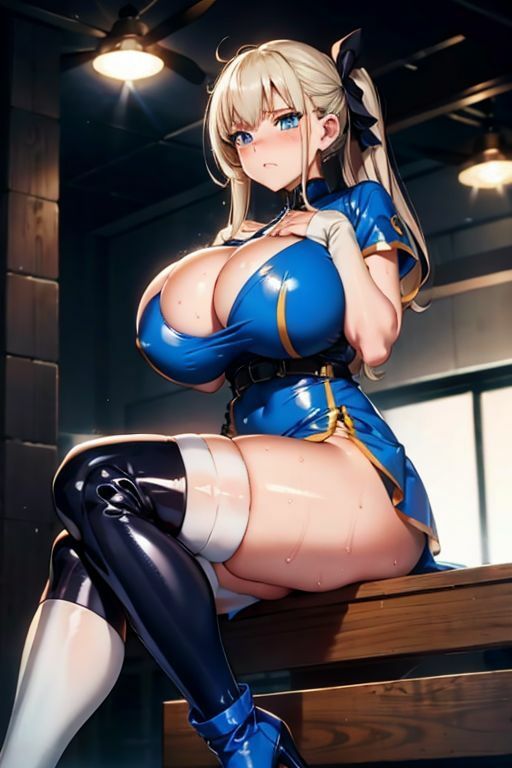 サンプル画像3:爆乳AIセクシーブルー1(AI出版) [d_360796]