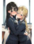 レズギャルと清楚系学級委員長の百合えっち！教室でよだれ垂らしてびしょ濡れ