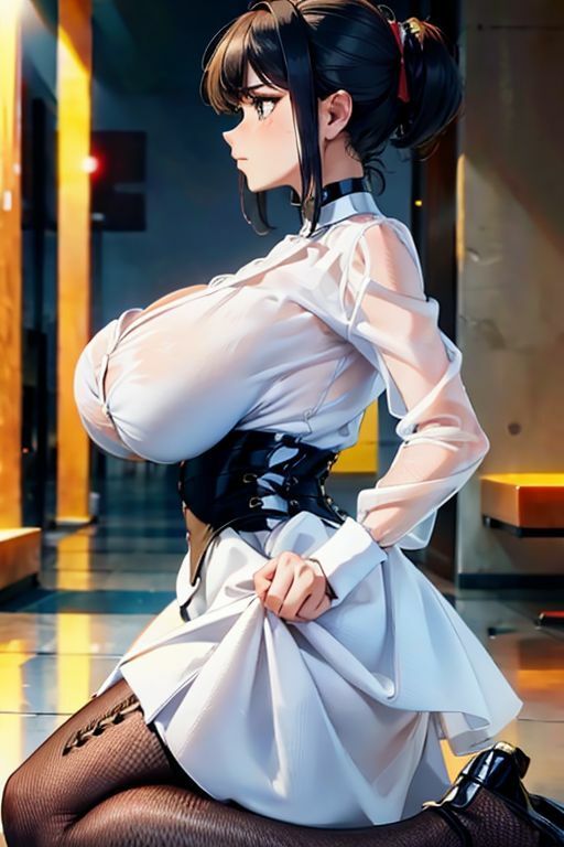 サンプル画像6:爆乳AIすけえっちドレス1(AI出版) [d_362347]