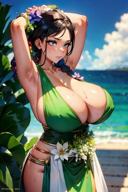 サンプル画像2:爆乳AIナチュラルドレス1(AI出版) [d_362423]