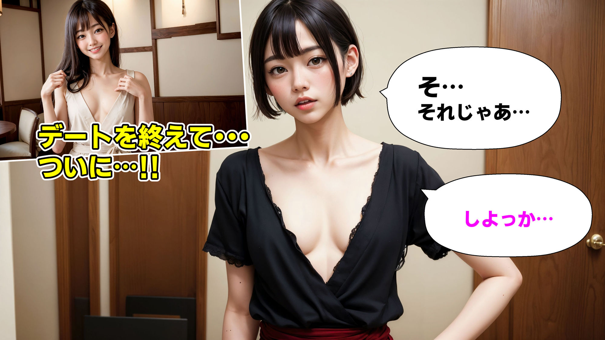 サンプル-脱いだらガッカリ彼女〜残念過ぎるおっぱい〜【4K高画質・貧乳垂れ乳】 - サンプル画像