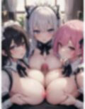 巨乳メイドとハーレムエッチ3