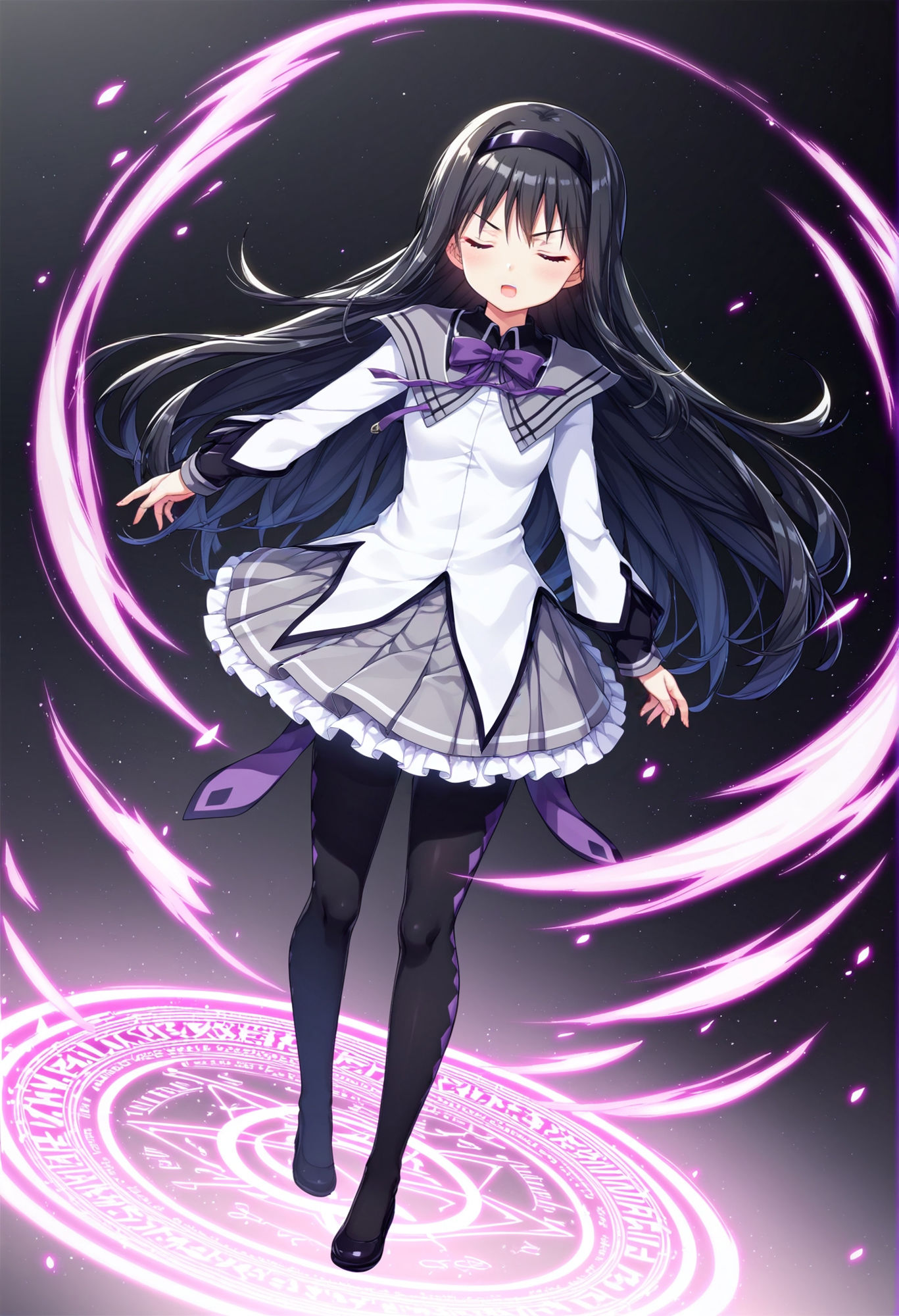 サンプル画像1:いけにえの魔法少女(絵心あいのAI生成アトリエ) [d_363358]