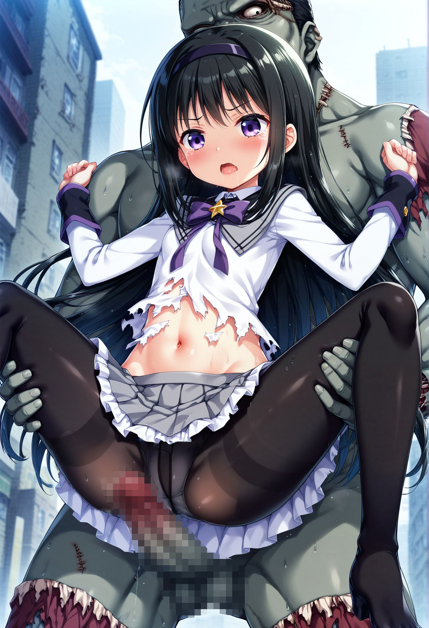 サンプル画像3:いけにえの魔法少女(絵心あいのAI生成アトリエ) [d_363358]