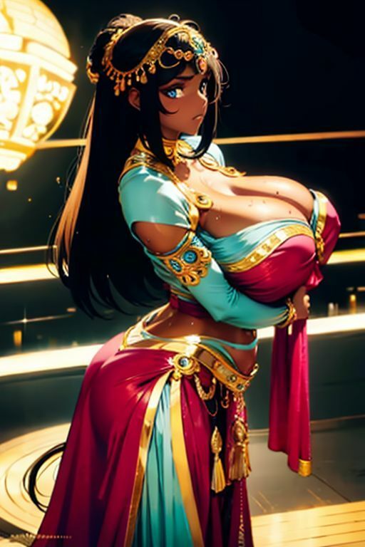 サンプル画像1:爆乳AIエジプト1(AI出版) [d_363621]