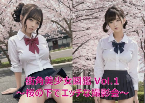 街角美少女図鑑Vol.1〜桜の下でエッチな撮影会〜_1