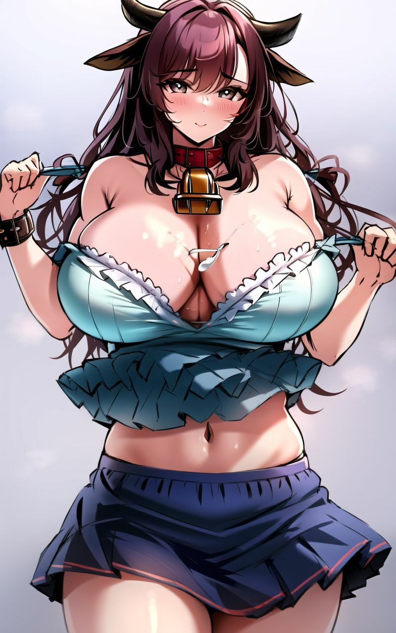 むちむち牛娘の巨乳と下着。150枚 画像4